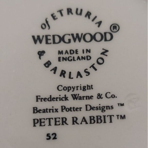 Vintage Wedgwood Peter Rabbit Beatrix Potter Childs Nursery Rhyme Mug England - Picture 8 of 8